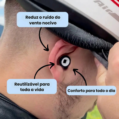 Tampões auriculares Moto Silence Pro Confort