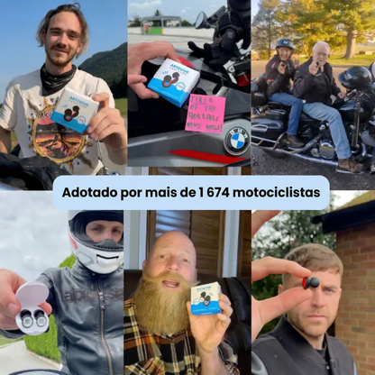 Tampões auriculares Moto Silence Pro Confort